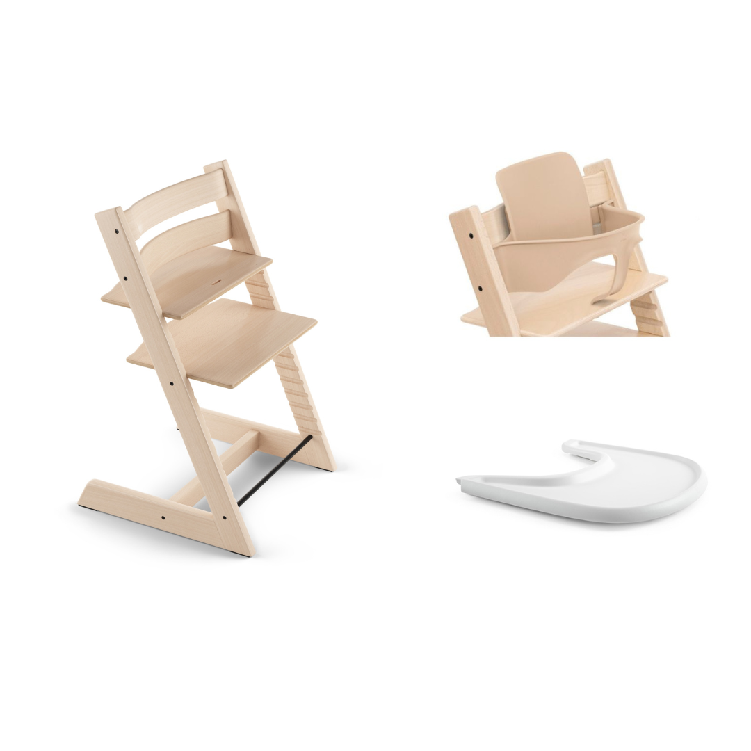 Tripp Trapp Chair with Baby Set and Tray