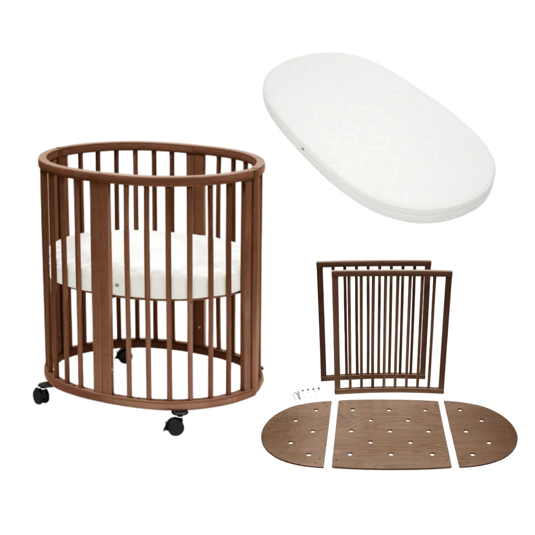 Stokke Sleepi Mini Bed Bundle - Sleepi Mini Bed with Sleepi Mini Mattress, Sleepi Mattress & Sleepi Bed Extension