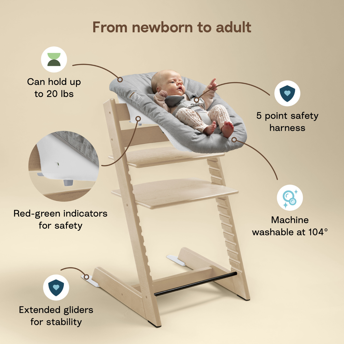 Stokke Tripp Trapp Newborn Set - Vanilla White