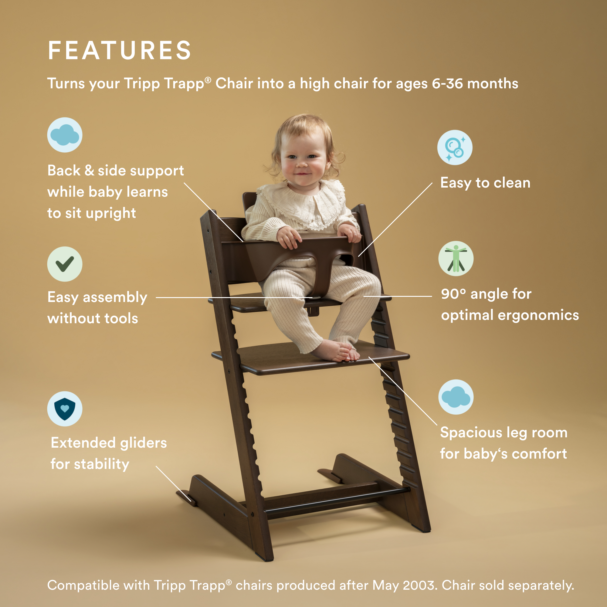 Stokke Tripp Trapp Baby Set Warm Brown