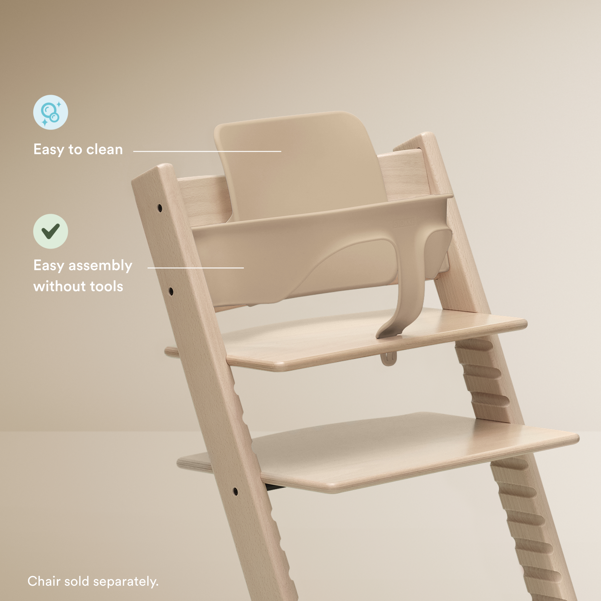 Stokke Tripp Trapp Baby Set V2 Heather Mauve