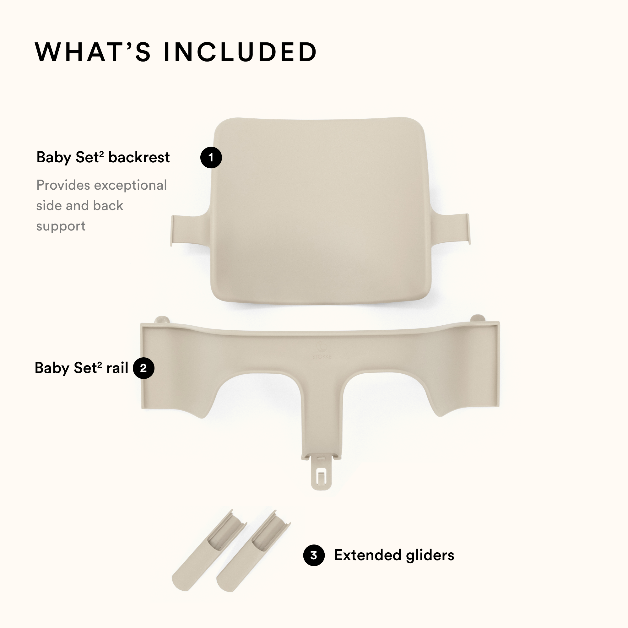 Stokke Tripp Trapp Baby Set Vanilla White