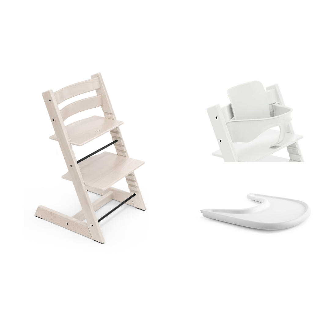 Tripp Trapp Chair with Baby Set and Tray