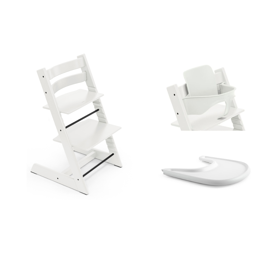 Tripp Trapp Chair with Baby Set and Tray