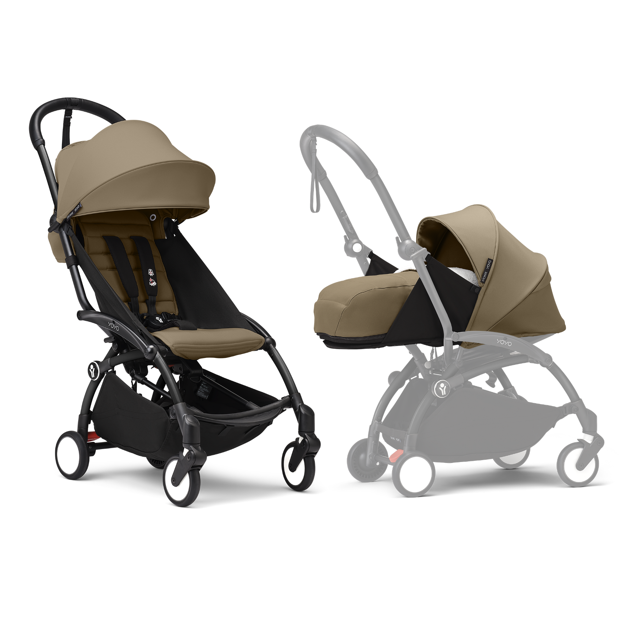 Stokke® YOYO³ Black Frame with 6+ Color Pack and Newborn Pack