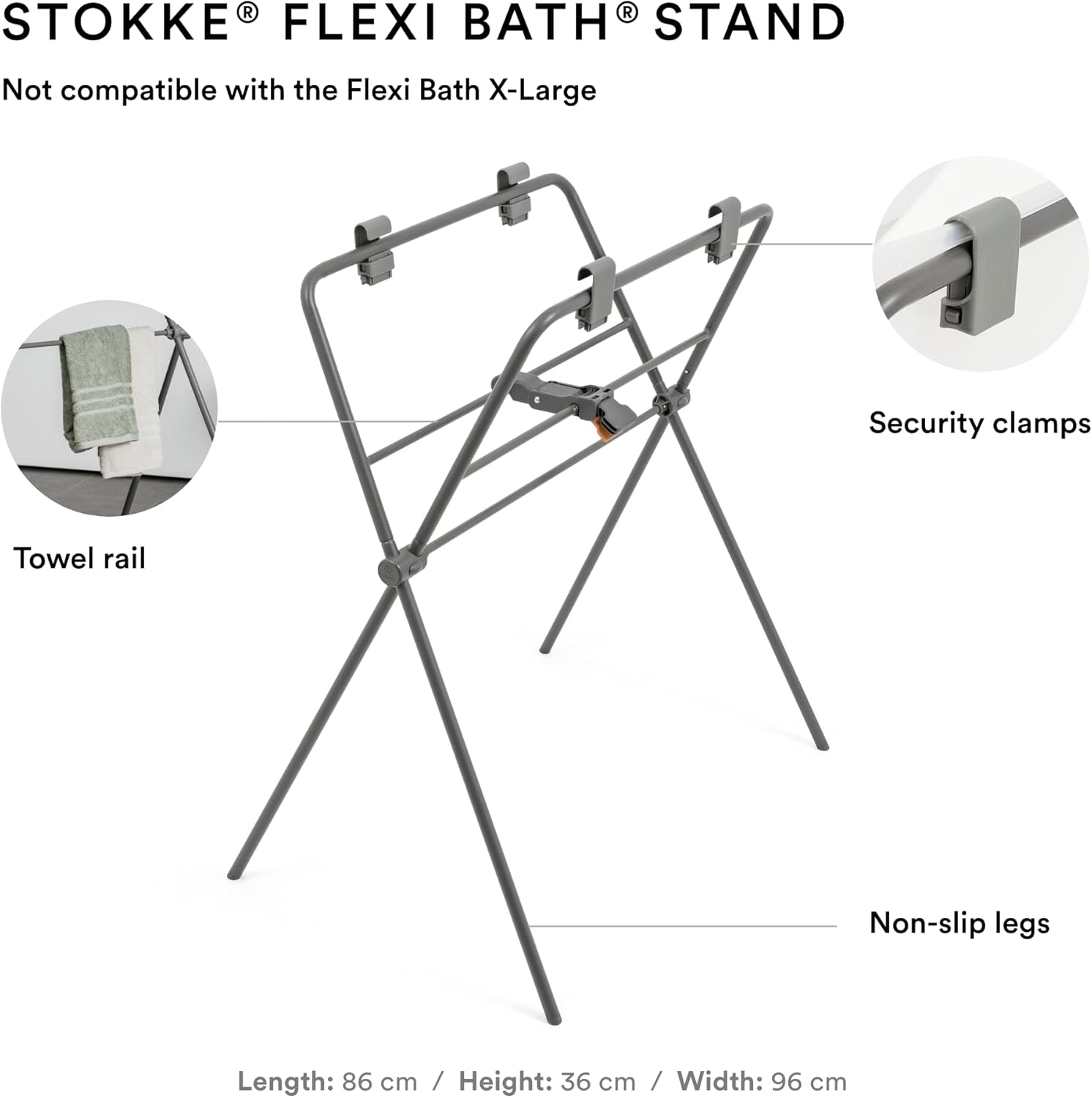 Stokke Flexi Bath Sandy Beige + Flexi Bath Bundle Grey