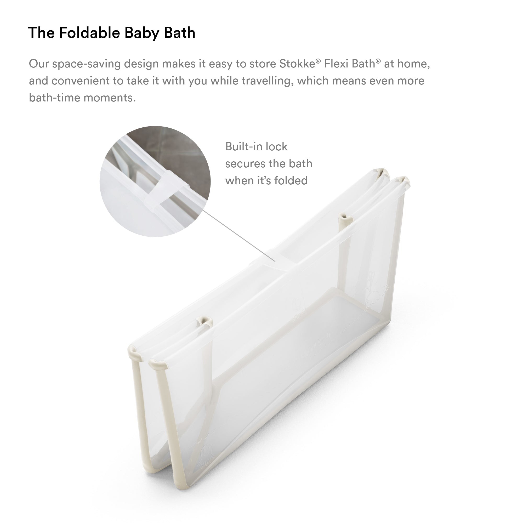 Stokke Flexi Bath Sandy Beige + Flexi Bath Bundle Grey