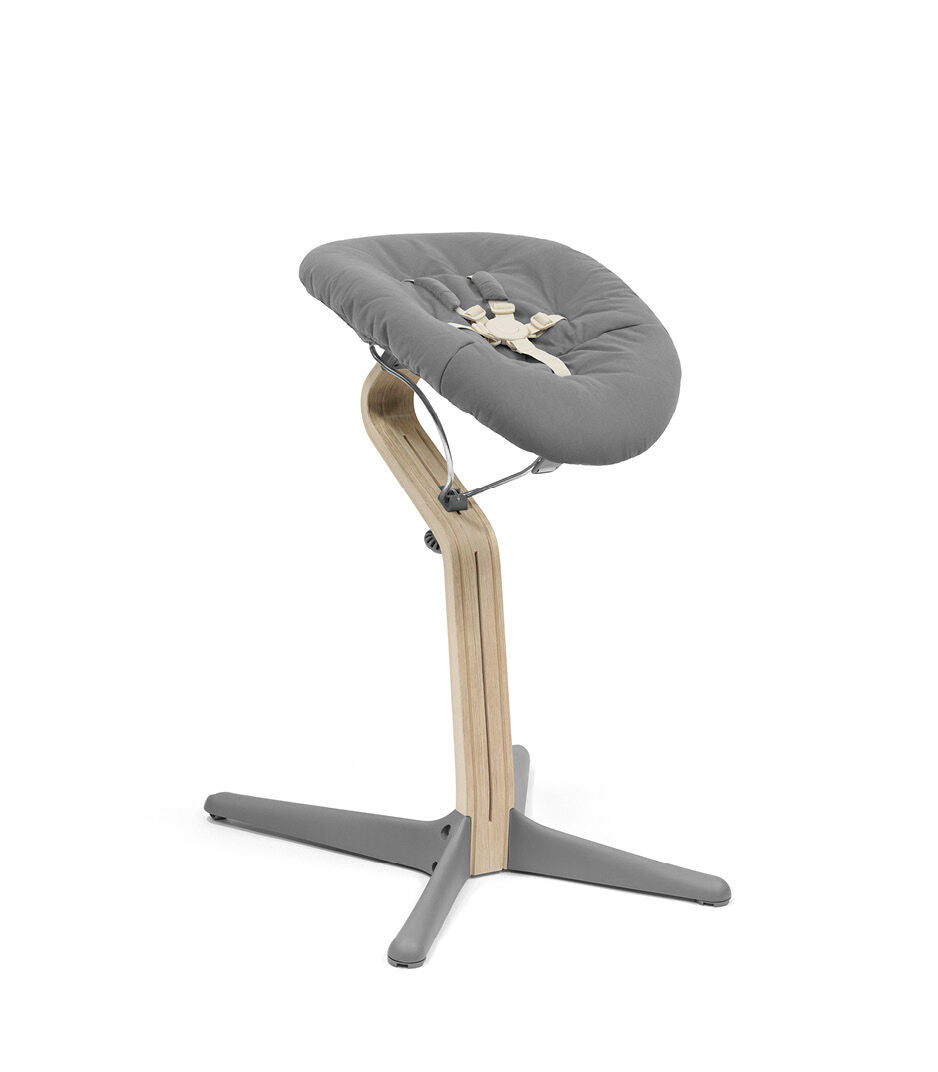 مجموعة حديثي الولادة لكرسي نومي باللون الأبيض والرمادي