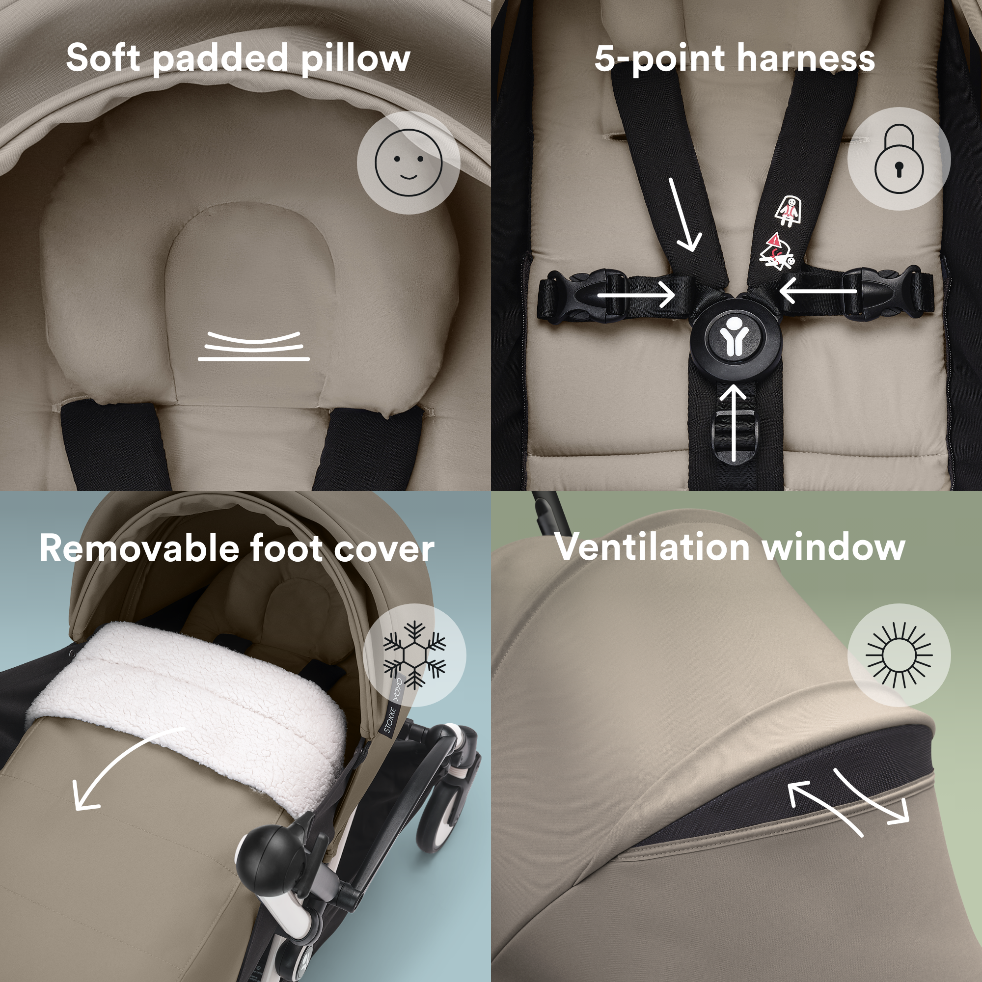 Stokke® YOYO® 0+ newborn pack Taupe