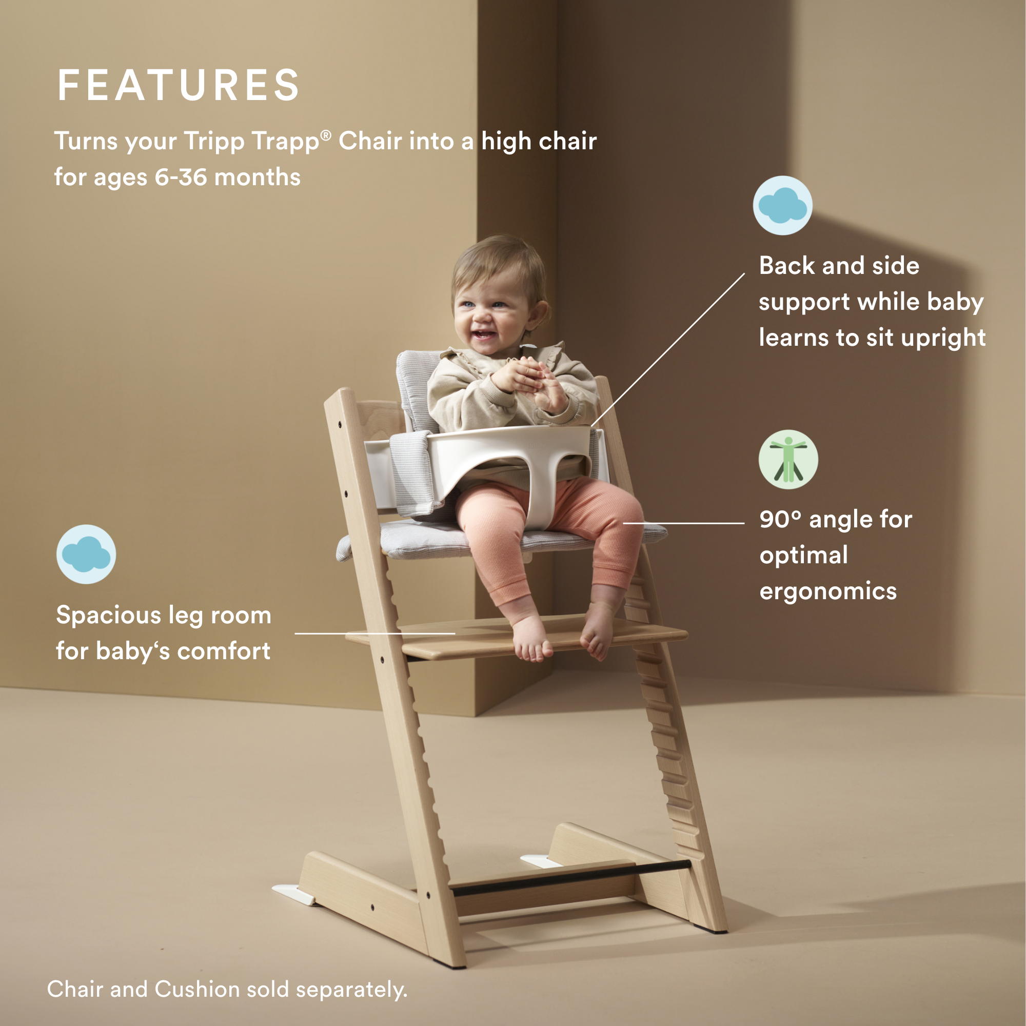 Tripp Trapp® Baby Set² Terracotta