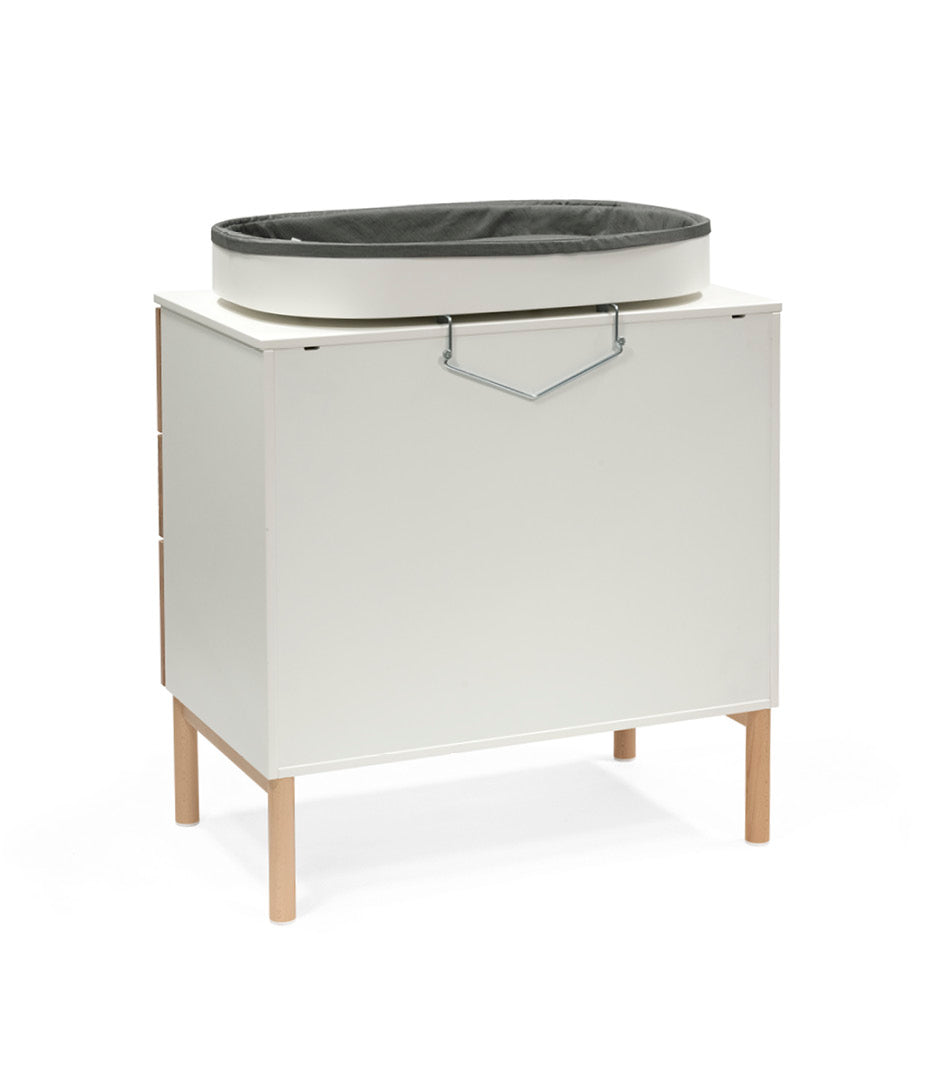 سرير تبديل سليبي ستوكي باللون الأبيض