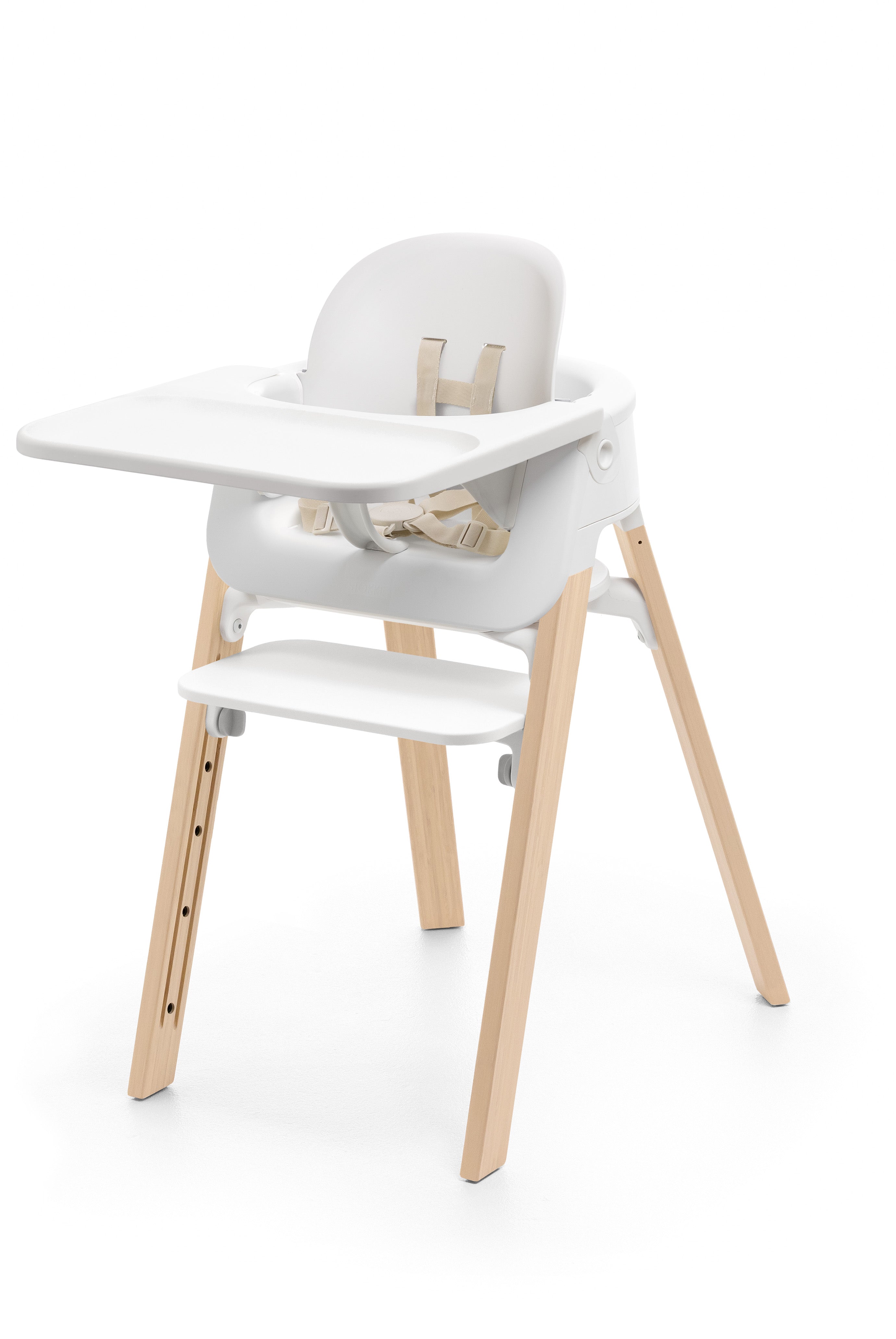 Steps High Chair - White