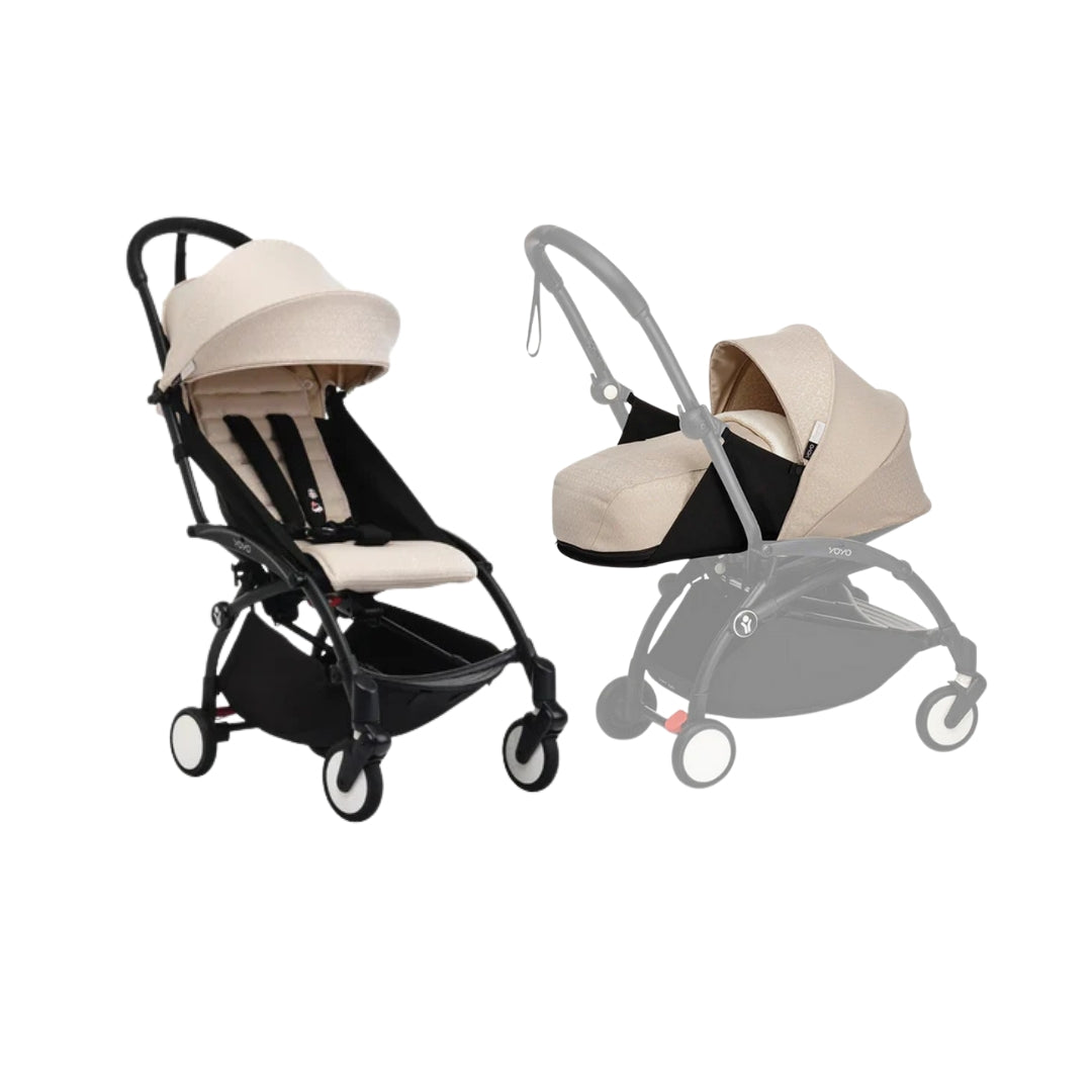 Stokke® YOYO³ Black Frame with 6+ Color Pack and Newborn Pack
