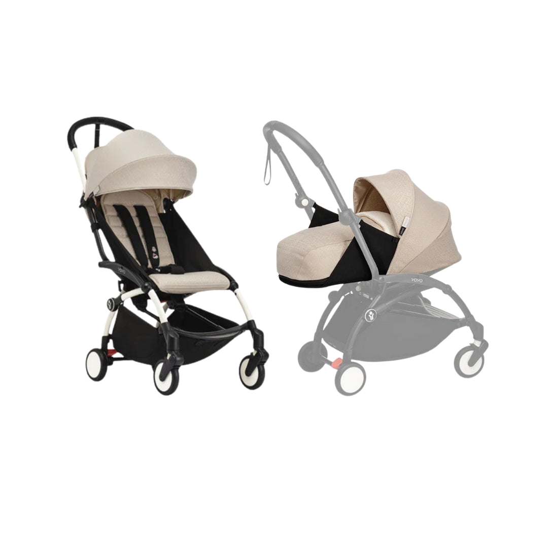 Stokke® YOYO³ White Frame with 6+ Color Pack and Newborn Pack