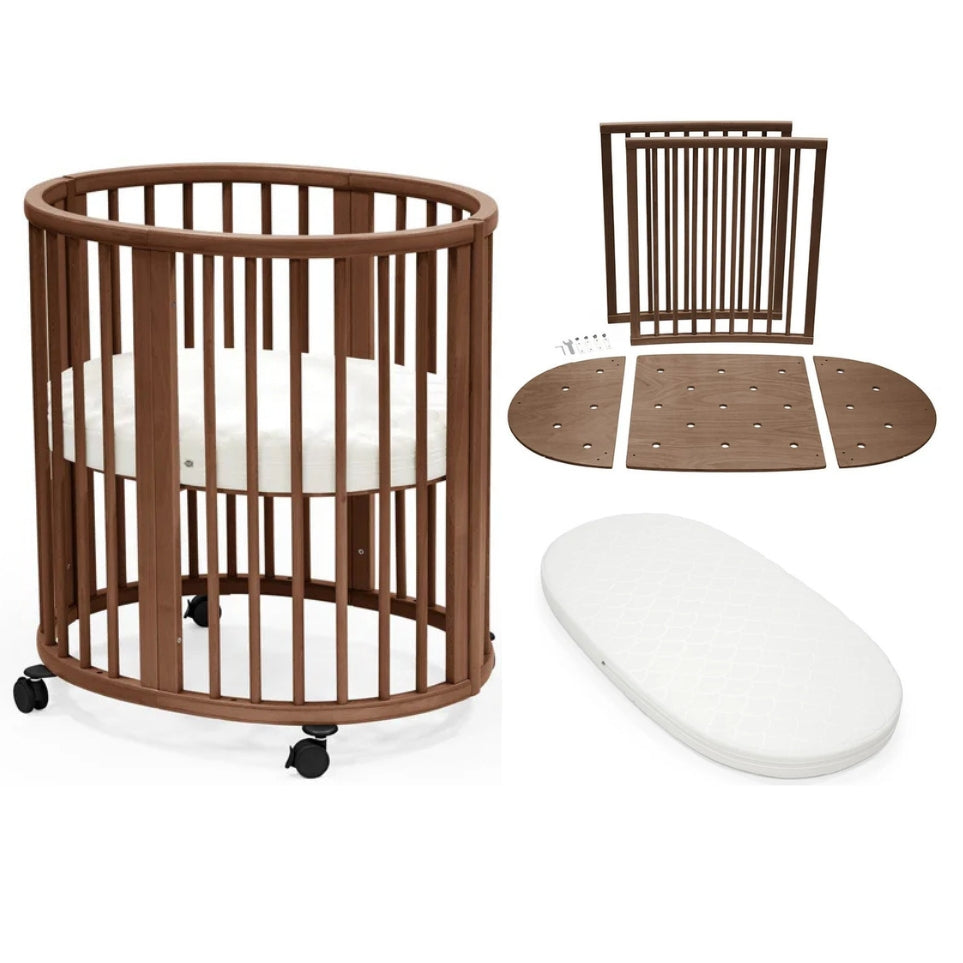 Stokke Sleepi Mini Bed Premium Bundle: Includes Sleepi Mini, Sleepi and Sleepi Mini Mattresses & Bed Extension - 4 PCS