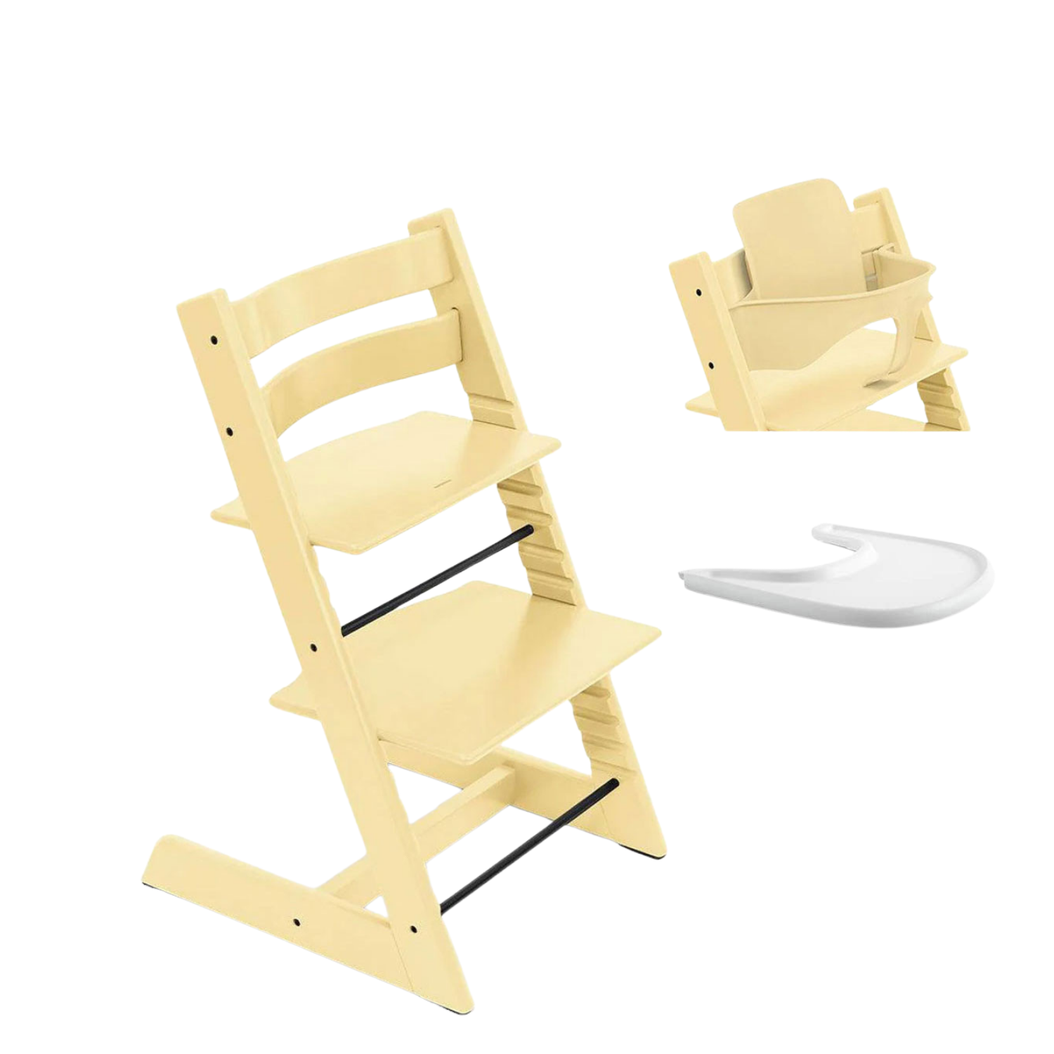 Tripp Trapp Chair with Baby Set and Tray