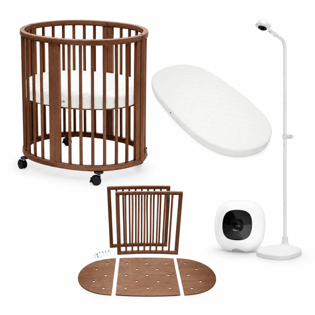 Stokke® Sleepi™ Mini Bed x Nanit Pro Baby Monitor Bundle – 6 Pcs