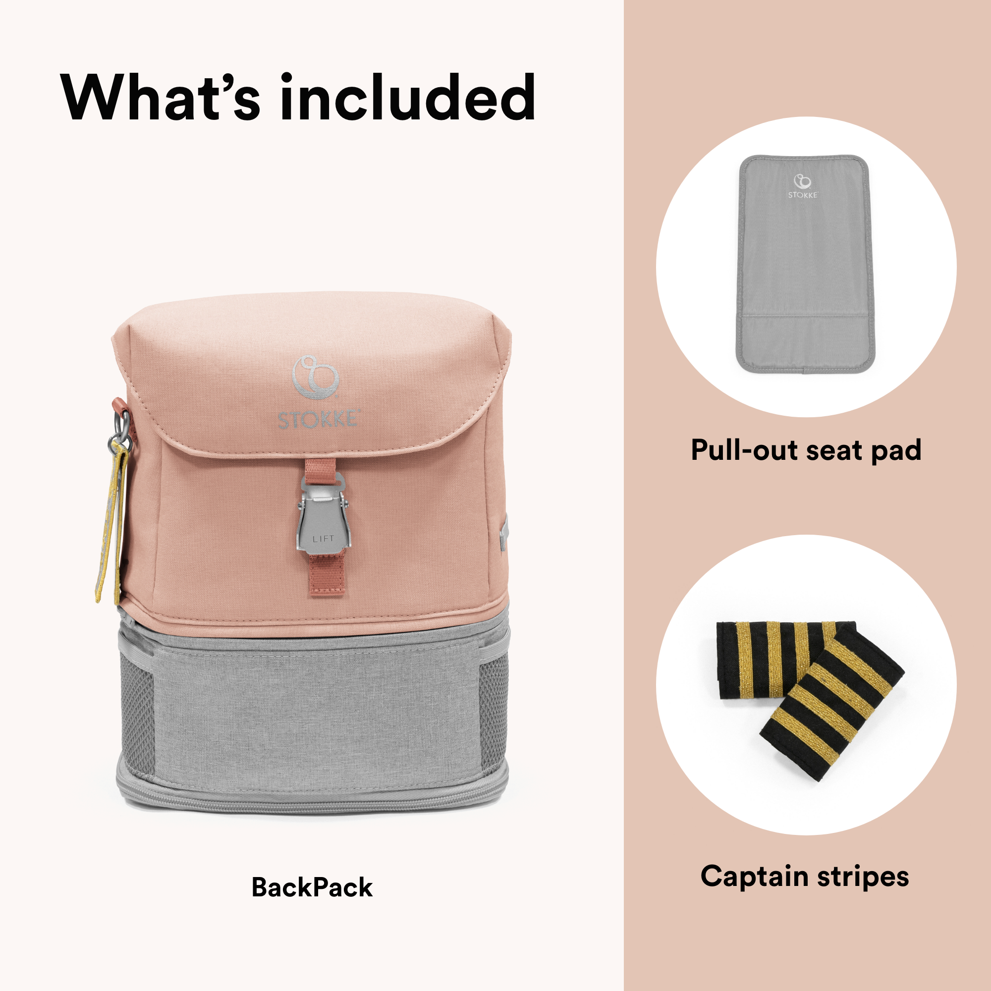 Stokke Jetkids BackPack Coral Pink