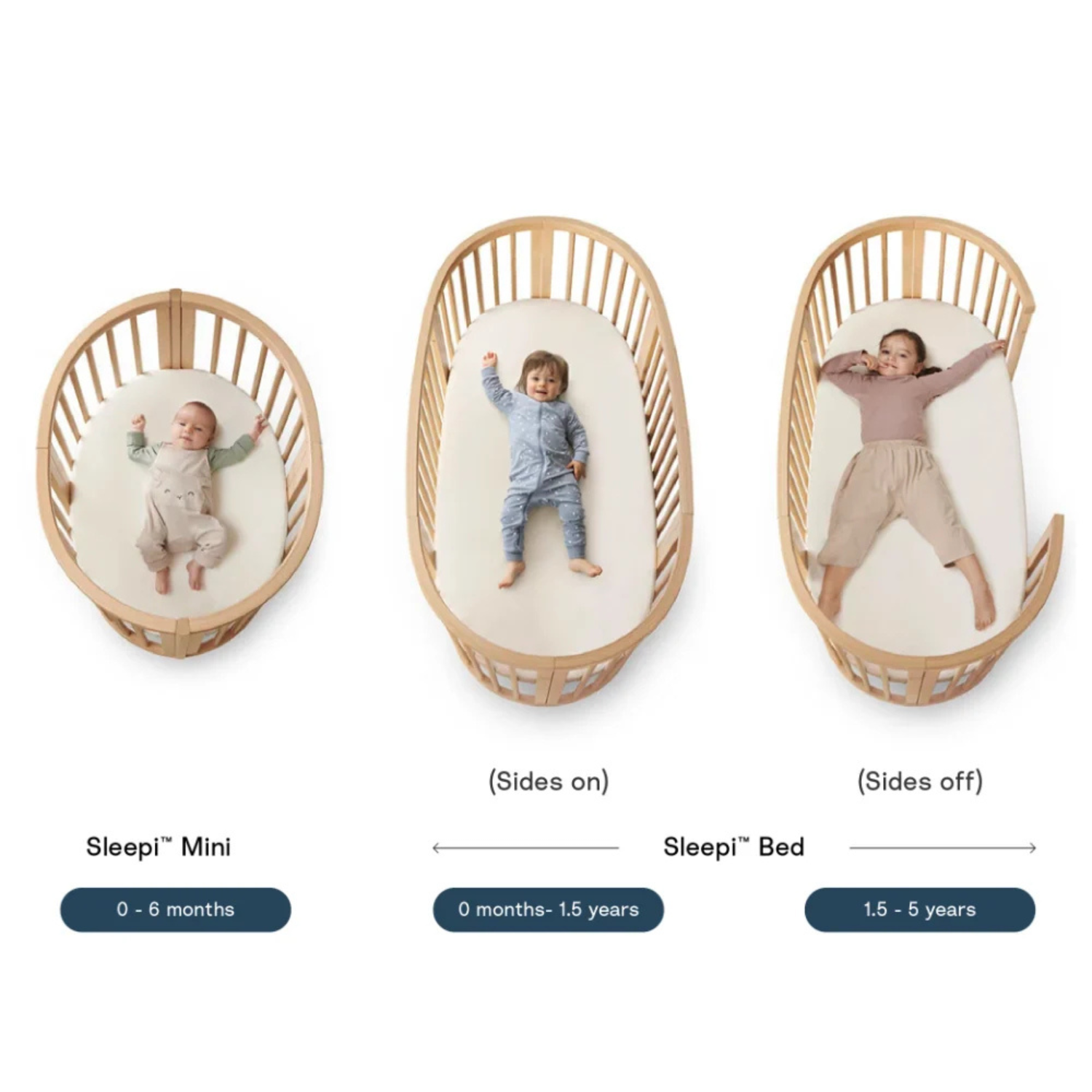 Sleepi Mini Bed Bundle - Mini Bed, Mini Mattress, Sleepi Mattress & Bed Extension