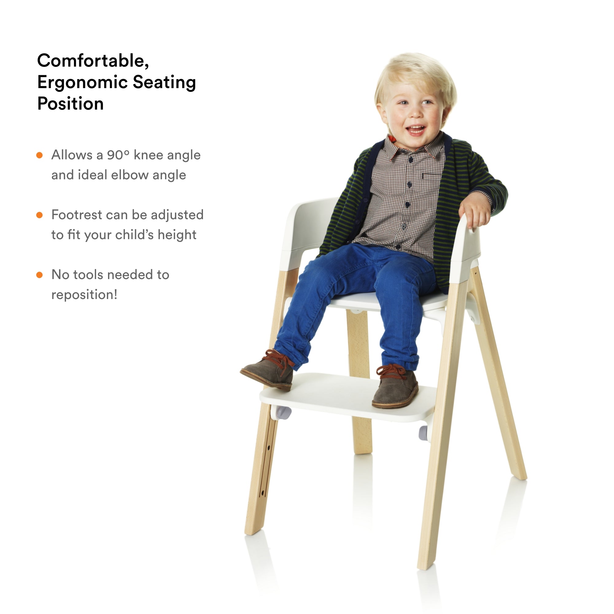 Steps High Chair - Black