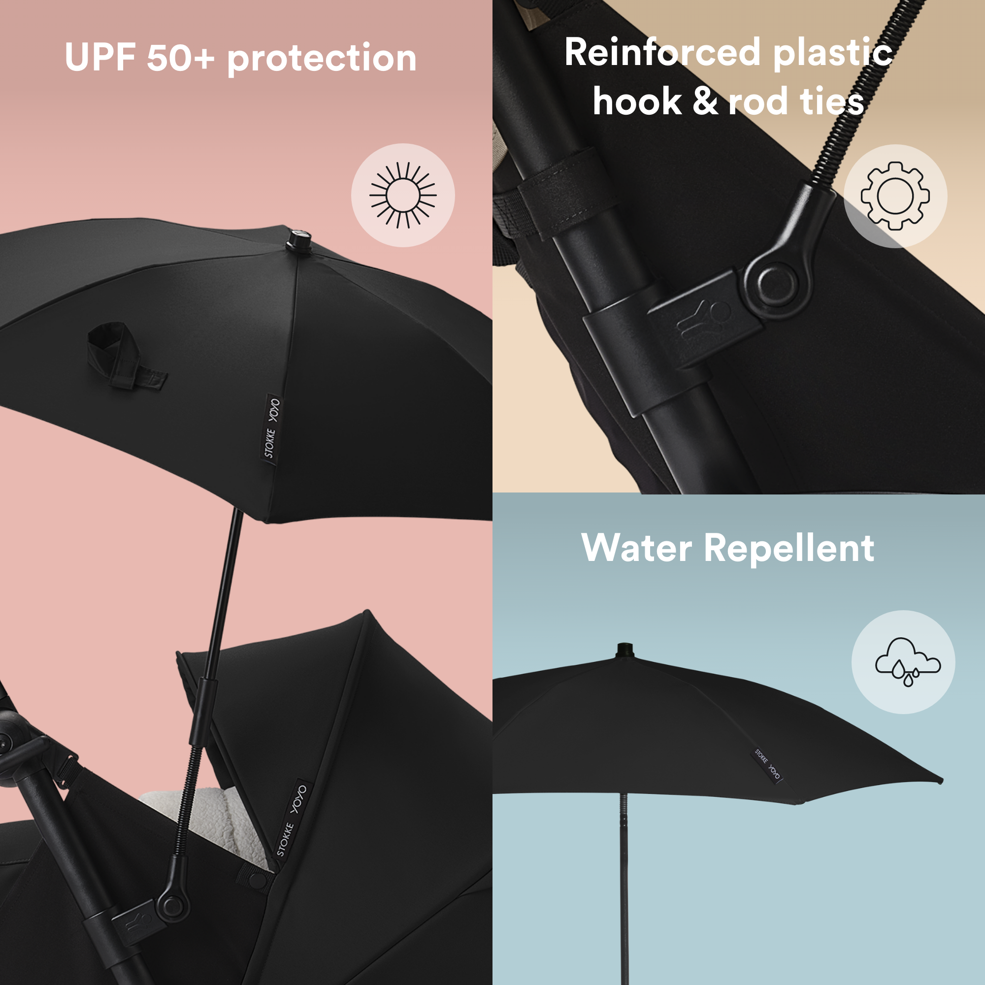 Stokke YOYO parasol - Black