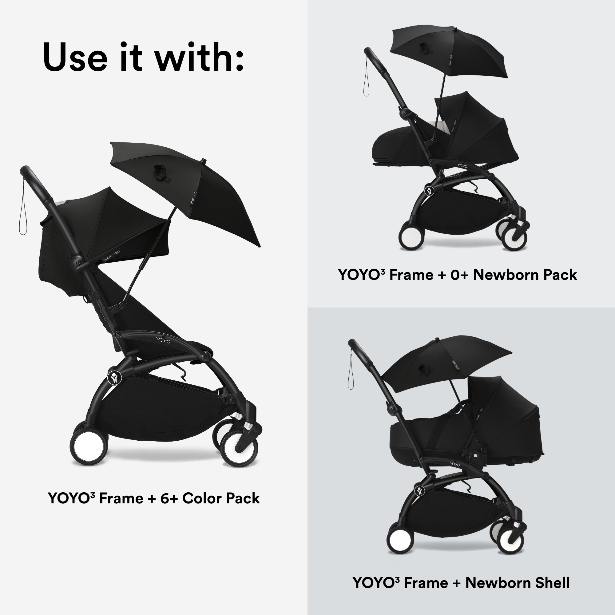 Stokke YOYO parasol - Black