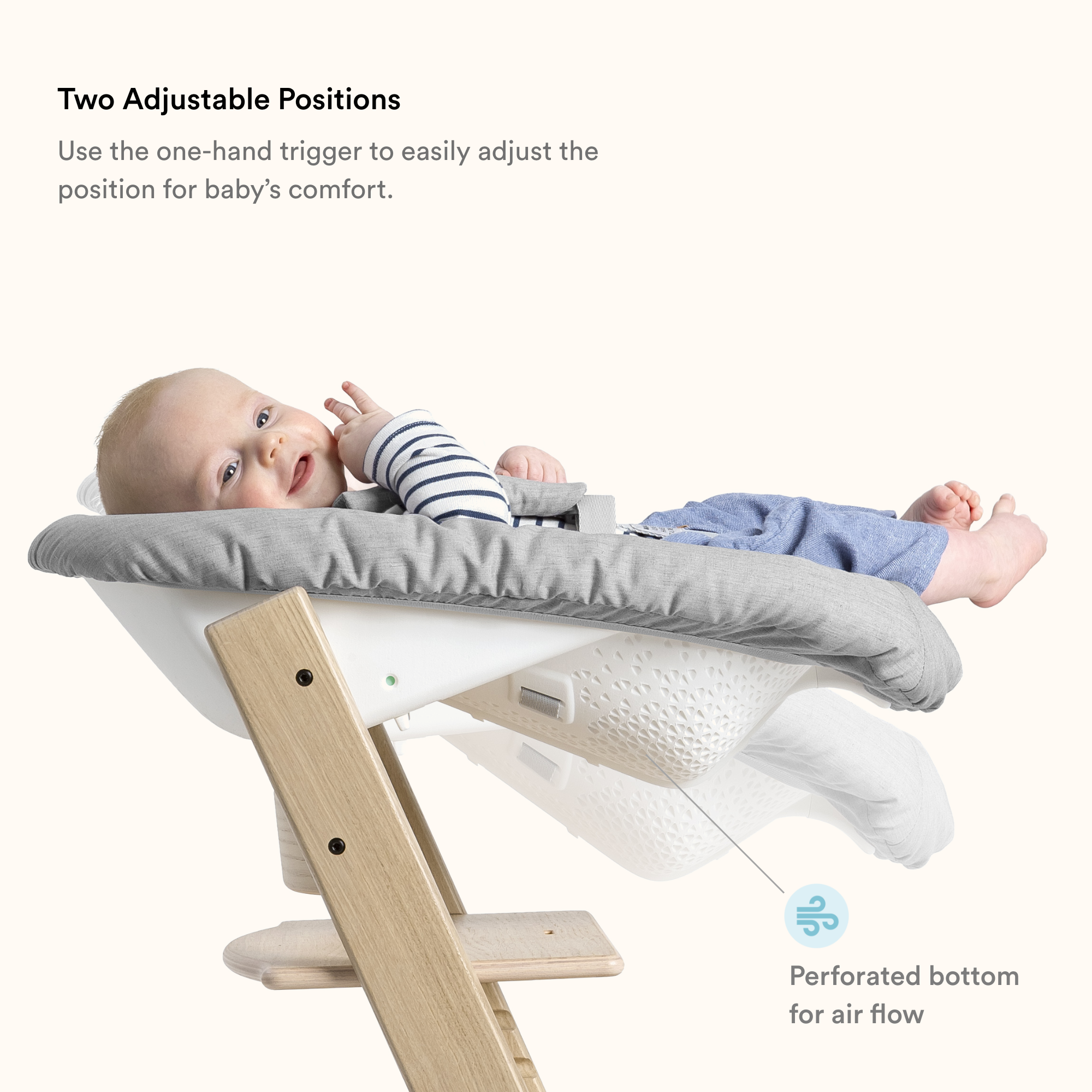 Tripp Trapp Chair with Newborn Set and Baby Set