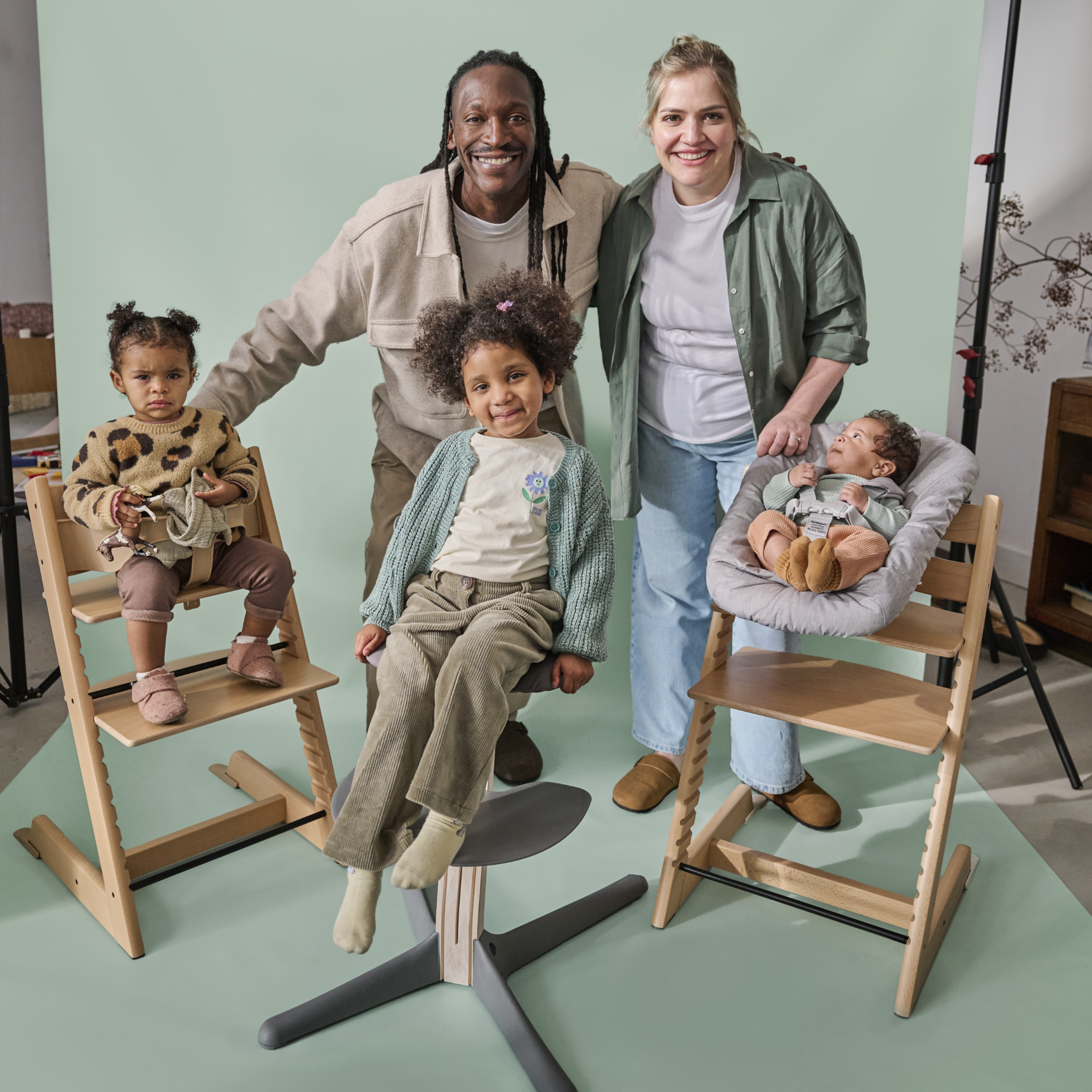 Tripp Trapp Chair with Newborn Set and Baby Set