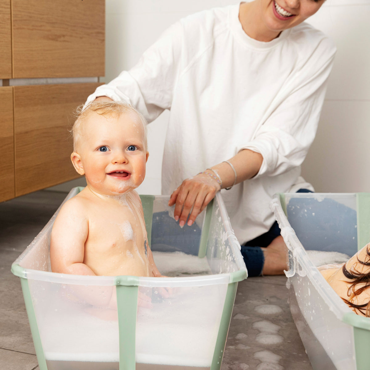 Flexi Bath Bundle - Transparent Green