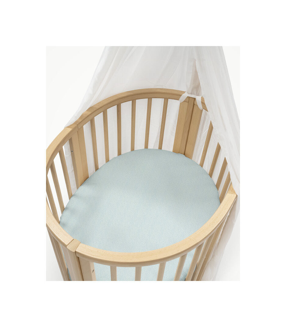 Sleepi™ Mini Fitted Sheet Dots Sage