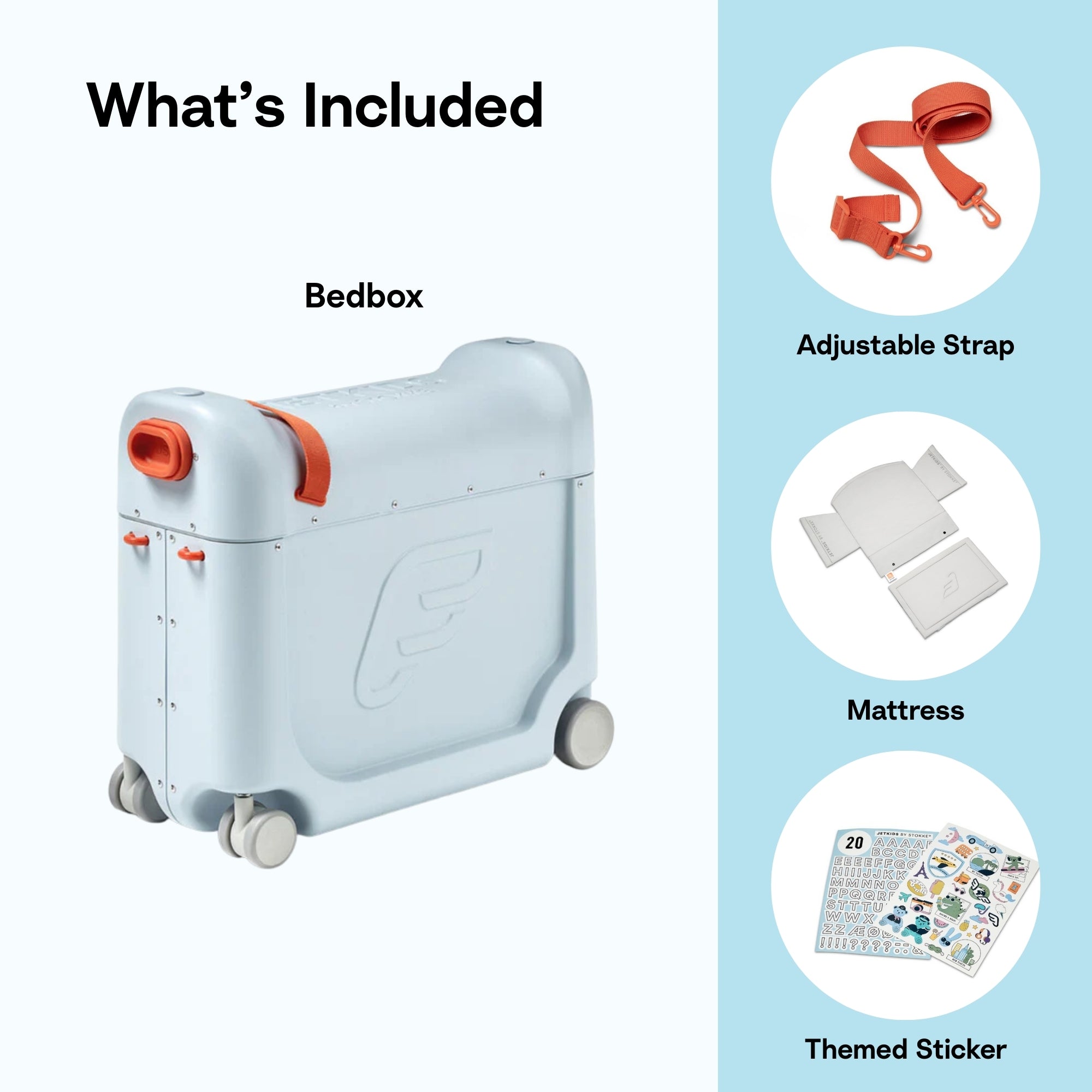 【新品未開封】STOKKE JetKids BedBox 青 Stokke JetKids BedBox - Artic Blue | Traveling Tikes